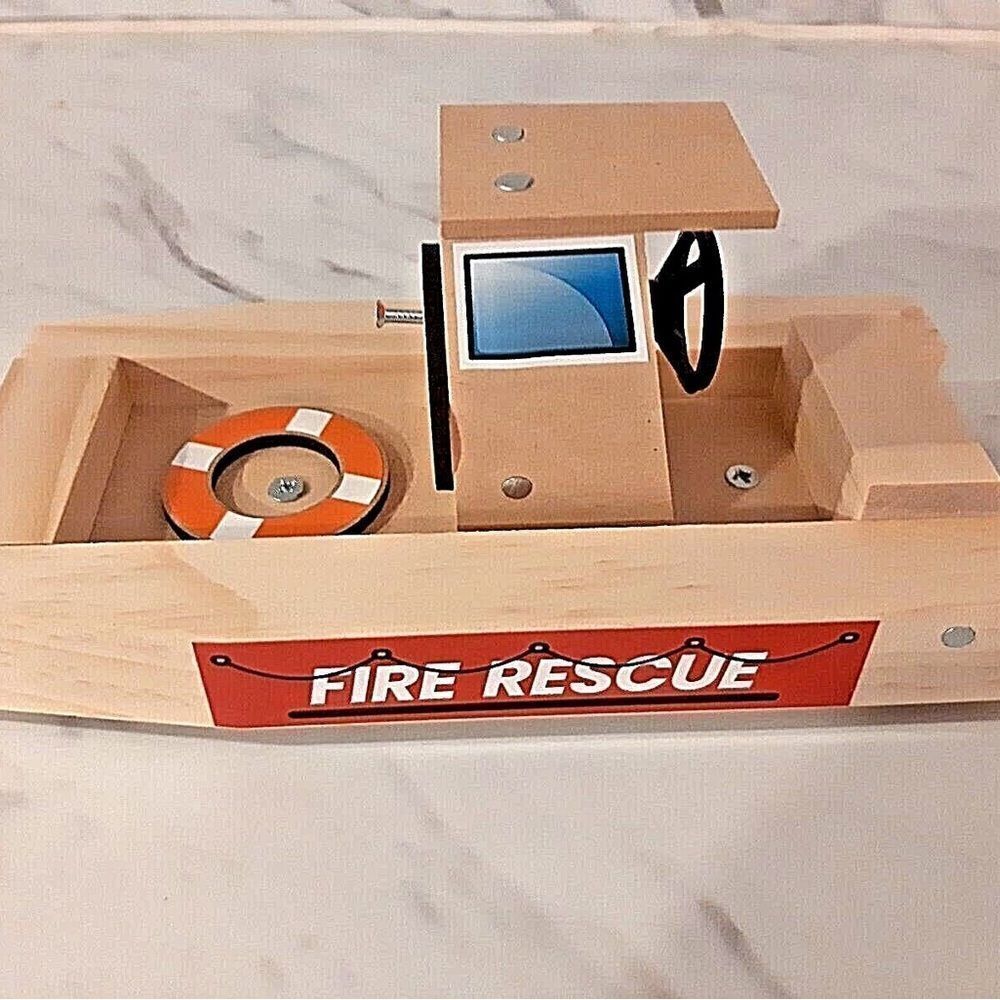 Fire Rescue Boat Home Depot Kids Workshop Kit Pin Included  NEW Sealed